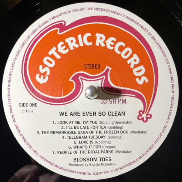 Image of Label Cover of LP - NEW/NEW - BLOSSOM TOES, We Are Ever So Clean (Esoteric Recordings; ECLECLP 2785, UK 2022 Reissue, Inner), ,  - 1456058S