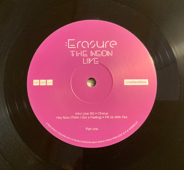 Image of Label Cover of 3x12" - EX/EX - ERASURE, The Neon Live (Mute; STUMM505, UK 2024 Reissue, Booklet), Opened Instore, Still In Stickered Shrinkwrap,  - 1346344S