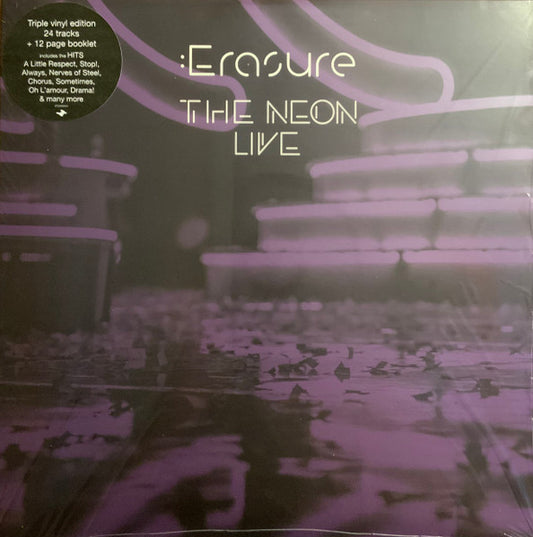 Image of Front Cover of 3x12" - EX/EX - ERASURE, The Neon Live (Mute; STUMM505, UK 2024 Reissue, Booklet), Opened Instore, Still In Stickered Shrinkwrap,  - 1346344S