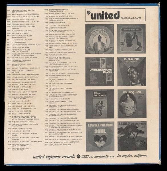 Image of Back Cover of LP - VG/VG+ - JOHNNY OTIS SHOW FEATURING MIGHTY MOUTH EVANS & SHUGGIE OTIS, Cold Shot! (United; US-7753, US Reissue, Pasteback Sleeve), Corner bump. Disc has some light storage marks but looks unplayed.,  - 1416019C