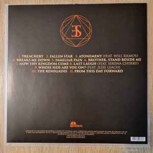 Image of Back Cover of LP - VG+/VG+ - EMPLOYED TO SERVE, Fallen Star (Spinefarm Records; SPINE800736P, UK & Europe 2025, Insert, Orange w/ Black Sunburst Vinyl), Still In Opened Shrinkwrap,  - 1446010S