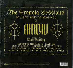 Image of Back Cover of LP - EX/EX - ATREYU, The Pronoia Sessions (Revised And Reimagined) (Spinefarm Records; SPINE800670P, Worldwide 2024, Insert, Gold Vinyl, Ltd to 500), Opened Instore, Still In Shrinkwrap,  - 1446012S