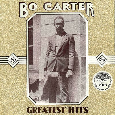 Image of Front Cover of LP - VG+/VG - BO CARTER, Greatest Hits 1930-1940 (Yazoo; L-1014, US Reissue, Pasteback Sleeve), Light Marks only.,  - 1416049C