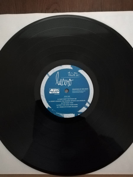 Image of Label Cover of LP - EX/EX - LUCERO, All A Man Should Do (ATO Records; ATO0284LP, Europe 2015, Textured Gatefold Sleeve, With CD), Opened Instore, Still In Stickered Shrinkwrap,  - 1446013S