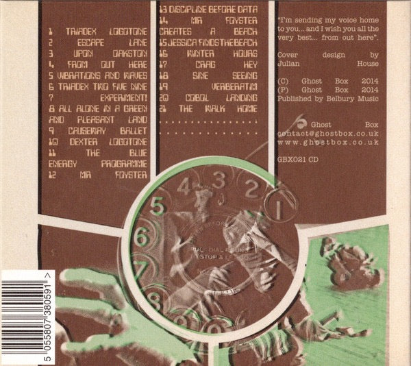 Image of Back Cover of CD - VG+/VG+ - THEADVISORYCIRCLE, From Out Here (Ghost Box; GBX021 CD, UK 2014, Digipak), Nice copy showing minimal sign of use.,  - 1416061C