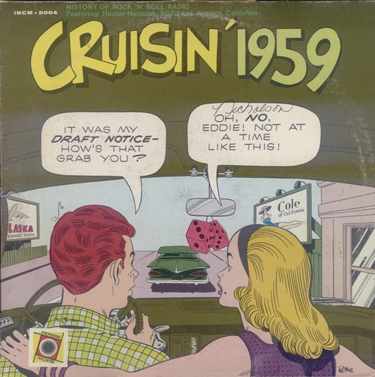 Image of Front Cover of LP - VG/VG - VARIOUS, Cruisin' 1959 (Increase Records; INCM 2004, US 1983 Reissue, No Barcode), ,  - 1416099C