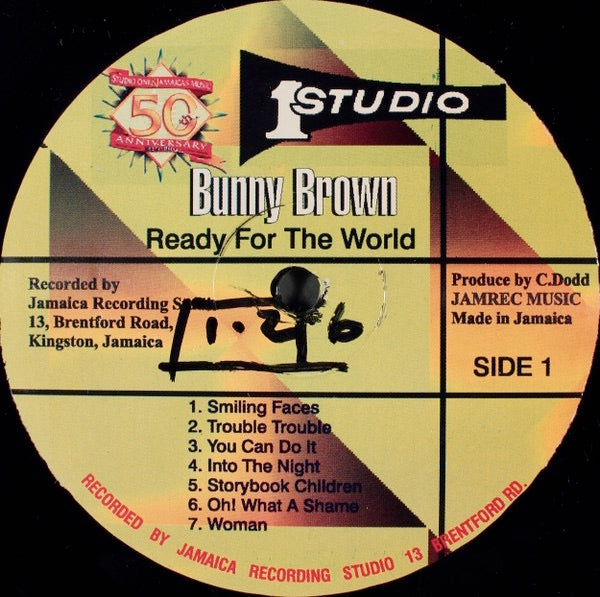 Image of Label Cover of LP - VG+/VG - BUNNY BROWN, Ready For The World (Studio One; SOLP1116, Jamaica 2005), ,  - 1416140C