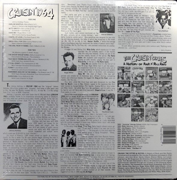 Image of Back Cover of LP - VG/VG - VARIOUS, Cruisin' 1964 (Increase Records Blue Labels; INCR 1964, US 1986 Reissue, Barcode), ,  - 1416104C