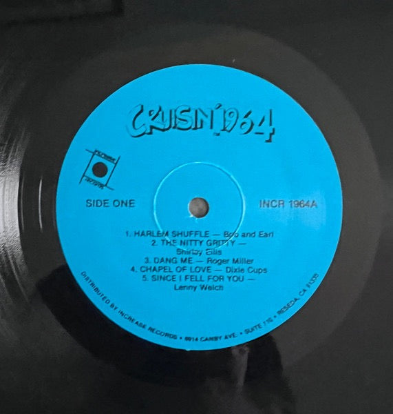 Image of Label Cover of LP - VG/VG - VARIOUS, Cruisin' 1964 (Increase Records Blue Labels; INCR 1964, US 1986 Reissue, Barcode), ,  - 1416104C