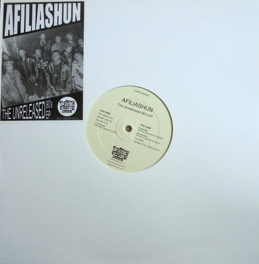 Image of Front Cover of 12" EP - EX/EX - AFILIASHUN, The Unreleased 90's EP (Chopped Herring Records; CHAFILIASH02, UK 2021, Stickered Plain Sleeve, Limited Edition, Pearl-Coloured), ,  - 1446118S
