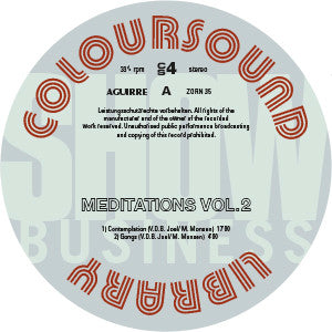 Image of Label Cover of LP - VG+/VG+ - JOEL VANDROOGENBROECK, Meditations Vol. 2 (Aguirre Records; ZORN35, Belgium 2014 Reissue, Limited Edition of 500, 180 Gram Vinyl, Brainticket), ,  - 2626202E