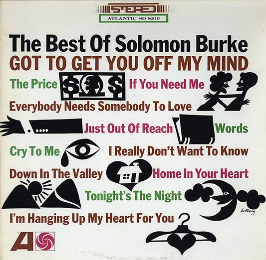 Image of Front Cover of LP - VG+/VG - SOLOMON BURKE, The Best Of Solomon Burke (Atlantic; SD 8109, US 1970s Reissue, Pasteback Sleeve, Company Inner), Light Marks only.,  - 1416171C