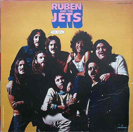 Image of Front Cover of LP - VG/VG - RUBEN AND THE JETS, For Real (Mercury; SRM 1-659, US 1973, Gatefold, Pitman Pressing), Strong VG Throughout, Sleeve Cut-out (Hole punched),  - 1416116C