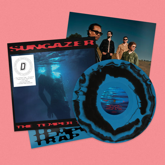 Image of Front Cover of LP - NEW/NEW - THE TEMPER TRAP, Sungazer  - Dinked Edition (Mushroom Music Group; MUSH030LP8, Europe 2026, Gatefold, Art Card, Sticker,  Deep Ocean  blue & black marble vinyl, Deluxe high gloss art card, Bumper stickerLimited 500 pressing, Dinked Edition 405), , The album Sungazer veers from yearning intimacy to full-throttle catharsis, from guitar-riffing indie tunes to heavy electronica, all anchored in Dougy s expansive, instantly recognisable voice. The band set out to create a 