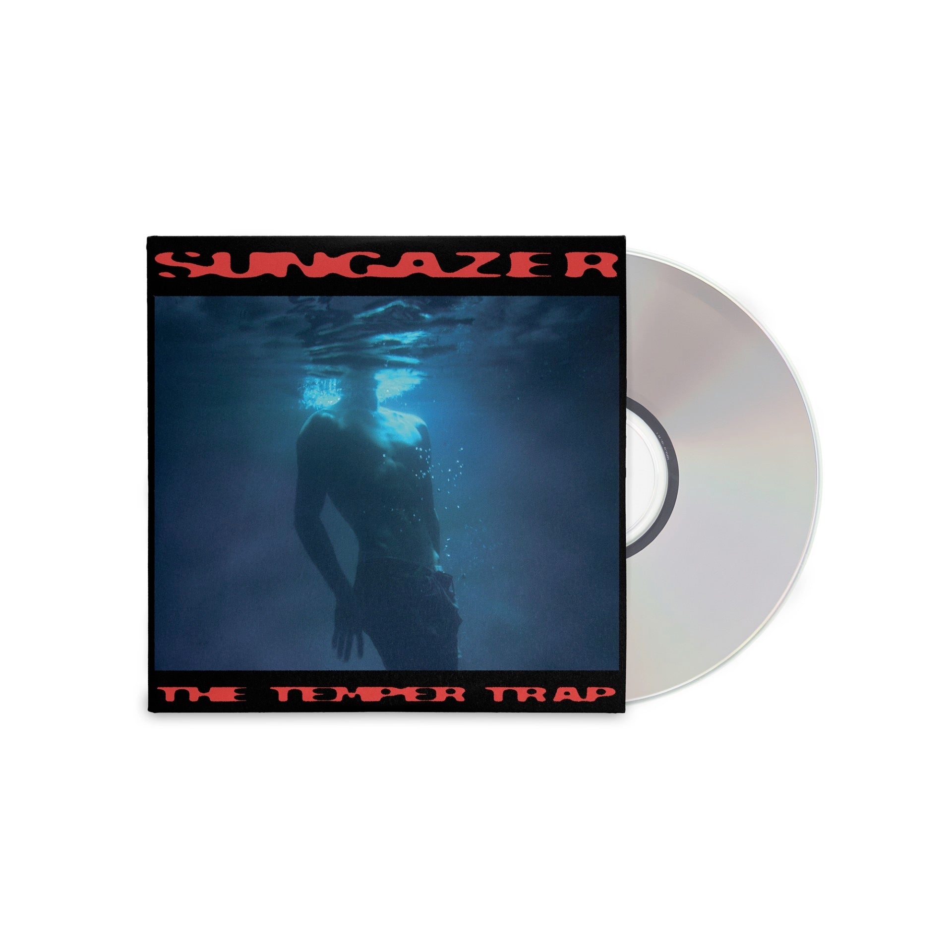 Image of Front Cover of CD - NEW/NEW - THE TEMPER TRAP, Sungazer (Mushroom Music Group; MUSH030CD2, Europe 2026, Digipak), , The album Sungazer veers from yearning intimacy to full-throttle catharsis, from guitar-riffing indie tunes to heavy electronica, all anchored in Dougy’s expansive, instantly recognisable voice. The band set out to create a record that authentically reflects who they are today, and it unequivocally distills two decades of experience into an album that is as invigoratingly surprising a
