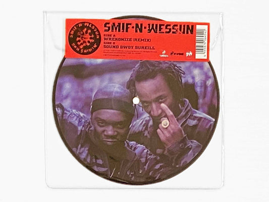 Image of Front Cover of 7" - EX/EX - SMIF-N-WESSUN, Wrekonize (Remix) / Sound Bwoy Bureill (P-Vine Records; P7-6454, Japan 2022, Stickered Plastic Sleeve, Picture Disc / Solid Centre), ,  - 1456268S