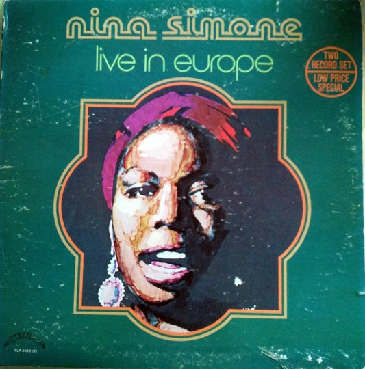 Image of Front Cover of 2xLP - VG/VG - NINA SIMONE, Live In Europe (TRIP; TLP-8020 (2), US 1972, Gatefold), Light shelf wear. Discs are slightly mottled but otherwise unmarked.,  - 1416212C