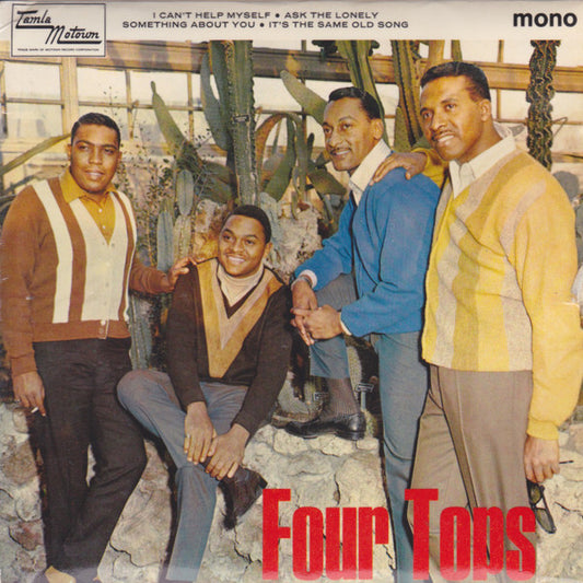 Image of Front Cover of 7" - VG/VG - FOUR TOPS, Four Tops (Tamla Motown; TME 2012, UK 1966, Laminated Front Flipback Sleeve, Solid Centre), ,  - 1456298S