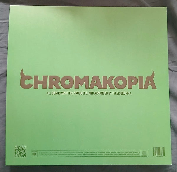 Image of Back Cover of 2xLP - EX/EX - TYLER, THE CREATOR, CHROMAKOPIA (Columbia; 19802926461, Europe 2025 Reissue, Die Cut Sleeve, Booklet, Opaque White Vinyl), Still In Opened Shrinkwrap,  - 3616455C