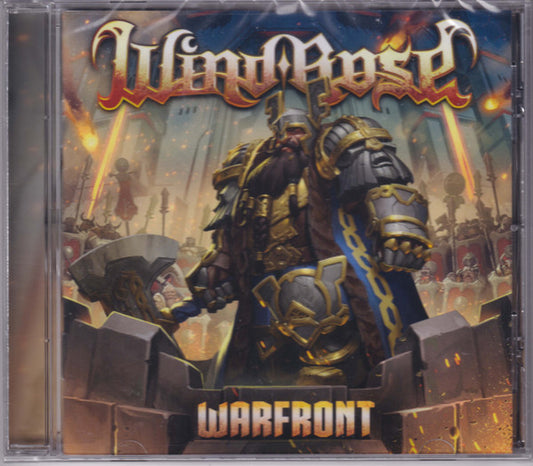 Image of Front Cover of CD - VG+/VG+ - WIND ROSE, Warfront (Napalm Records; NPR1121JC, Europe 2024, Jewel Case, Booklet), ,  - 1436004E