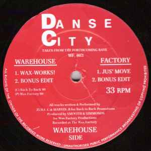 Image of Front Cover of 12" - /VG - DANSE CITY, Wax-Works! (Wax Factory Productions; WF 003, UK 1990), Light Marks only.,  - 1446173S