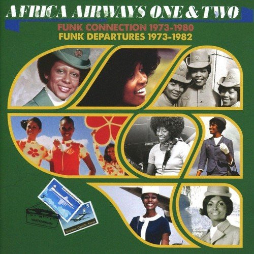 Image of Front Cover of 2xCD - EX/EX - VARIOUS, Africa Airways One & Two (Funk Connection - Funk Departures 1973-1982) (Africa Seven ; ASVN001CD, UK 2016), Opened Instore,  - 1456321S