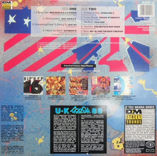 Image of Back Cover of LP - VG/VG - VARIOUS, Street Sounds Hip Hop 20 (Street Sounds; ELCST 20, UK 1988), ,  - 1726489E