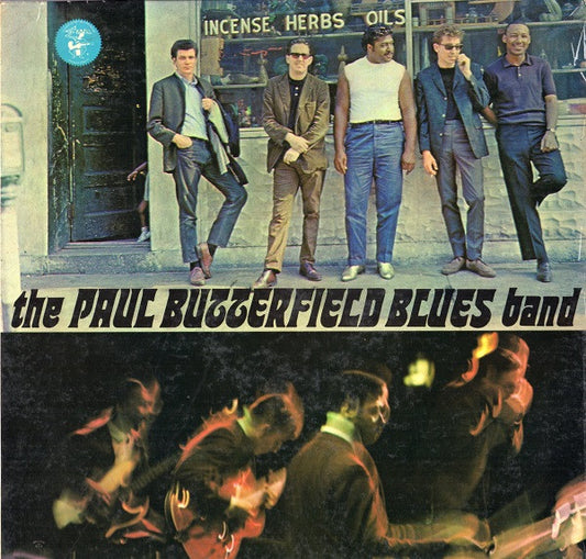 Image of Front Cover of LP - VG/G+ - THE PAUL BUTTERFIELD BLUES BAND, The Paul Butterfield Blues Band (Elektra ; EKL 294, US 1965, Mono), Side one nearer to VG with a few light marks and hairlines, Side two nearer to G with some long light marks and more hairlines, Sleeve intact, Wear to edges, Corner wear and name on rear sleeve. ,  - 1416390C