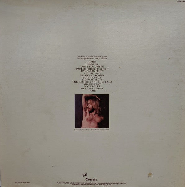 Image of Back Cover of 2xLP - VG/VG+ - ROY HARPER, Flashes From The Archives Of Oblivion (Chrysalis; CH2-1164, Canada 1978 Reissue, Gatefold), Hole punched sleeve,  - 1416395C