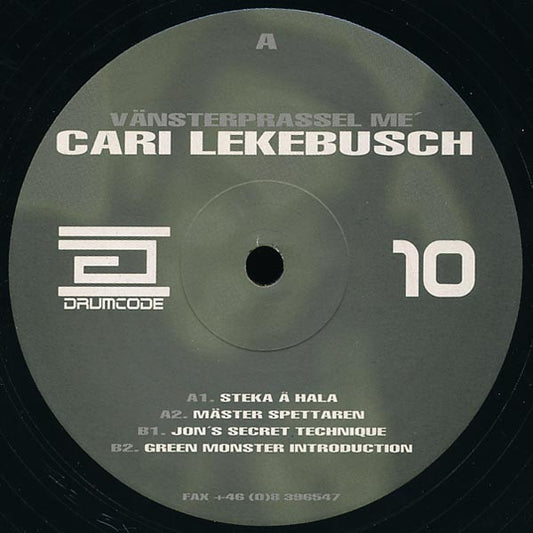 Image of Front Cover of 12" - /G+ - CARI LEKEBUSCH, V nsterprassel Me  (Drumcode; DRUMCODE 10, Sweden 1997), , A1	Steka   HalaA2	M ster SpettarenB1	Jon's Secret TechniqueB2	Green Monster Introduction - 1416498C