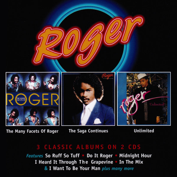 Image of Front Cover of 2xCD - VG+/VG+ - ROGER, The Many Facets Of Roger / The Saga Continues / Unlimited (Robinsongs; WROBIN19CDD, UK 2017), Opened Instore,  - 1456501S