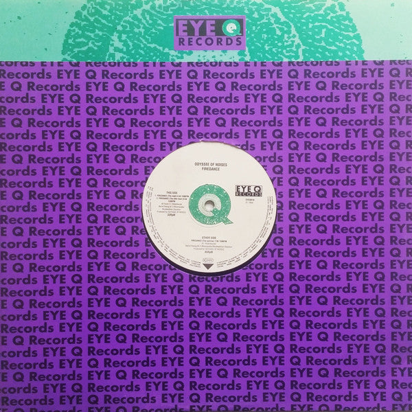 Image of Front Cover of 12" - G+/G+ - ODYSSEE OF NOISES, Firedance (Eye Q Records; EYEQ016, Germany 1994, Company Sleeve), A lot of lighter marks on record. Sleeve worn and damaged at edges / corners,  - 1416538C