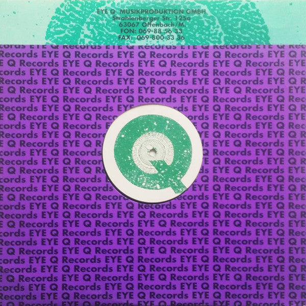 Image of Back Cover of 12" - G+/G+ - ODYSSEE OF NOISES, Firedance (Eye Q Records; EYEQ016, Germany 1994, Company Sleeve), A lot of lighter marks on record. Sleeve worn and damaged at edges / corners,  - 1416538C