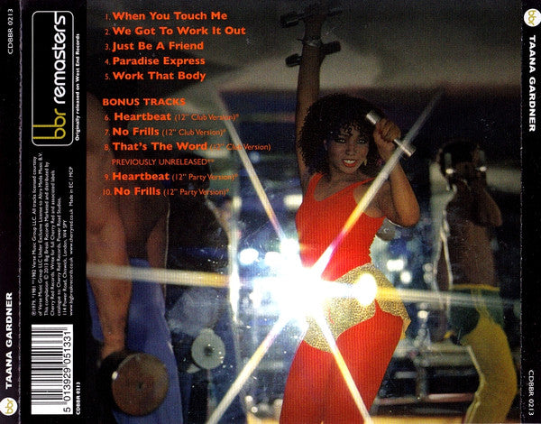 Image of Back Cover of CD - M/M - TAANA GARDNER, Taana Gardner (Big Break Records; CDBBR 0213, UK 2013 Reissue, Jewel Case), SEALED,  - 2716361C