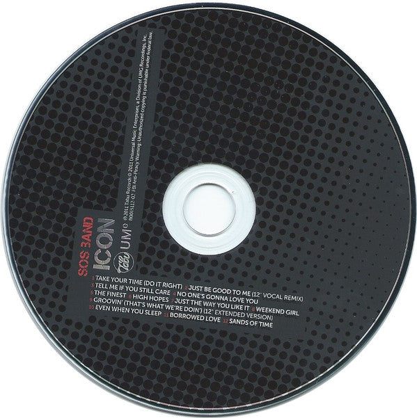 Image of Label Cover of CD - VG+/VG+ - S.O.S. BAND, Icon (Tabu Records ; B0015112-02, US 2011, Jewel Case), ,  - 2116671C