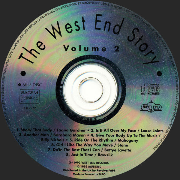 Image of Label Cover of CD - VG+/VG+ - VARIOUS, The West End Story Volume 2 (Musidisc; 110692, France 1993), ,  - 1456504S