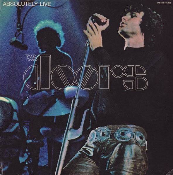 Image of Front Cover of 2xLP - VG/VG - THE DOORS, Absolutely Live (Elektra; EKS-9002, US 1970, Gatefold, Company Inners, Pitman Pressing), Strong VG, Glossy discs, A few lightly mottled spots, Corner cut sleeve, Nice company inners. ,  - 1416513C