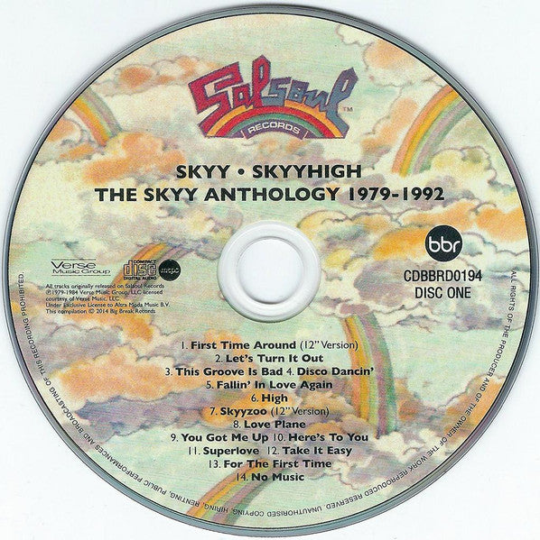 Image of Label Cover of 2xCD - VG+/VG+ - SKYY, Skyyhigh   The Skyy Anthology (1979-1992) (Big Break Records; CDBBRD 0194, UK 2014), Opened Instore,  - 1456527S