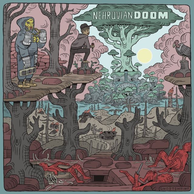 Image of Front Cover of LP - NEW/NEW - NEHRUVIANDOOM (MF DOOM & BISHOP NEHRU), Nehruviandoom (Lex Records; LEX099LP, Europe 2026 Reissue, Inner, Black Vinyl), , A long time ago in London...The VILLAIN was laying low on the fog shrouded Tin Islands when Bishop s X-Wing crashed into his swamp. It was April 2013, and that s a metaphor for Bishop s first meeting with DOOM before a show at the 100 Club. The future collaborators were booked to play in the tiny ancient jazz venue with Ghostface Killah that night. 