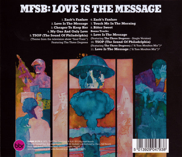 Image of Back Cover of CD - EX/EX - MFSB, Love Is The Message (Big Break Records; CDBBR 0179, Europe 2012 Reissue, Super Jewel case), Opened Instore,  - 2236014E