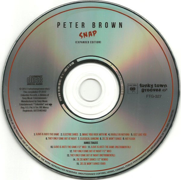 Image of Label Cover of CD - EX/EX - PETER BROWN, Snap (Funkytowngrooves ; FTG 327, US 2013), Opened Instore,  - 1456563S