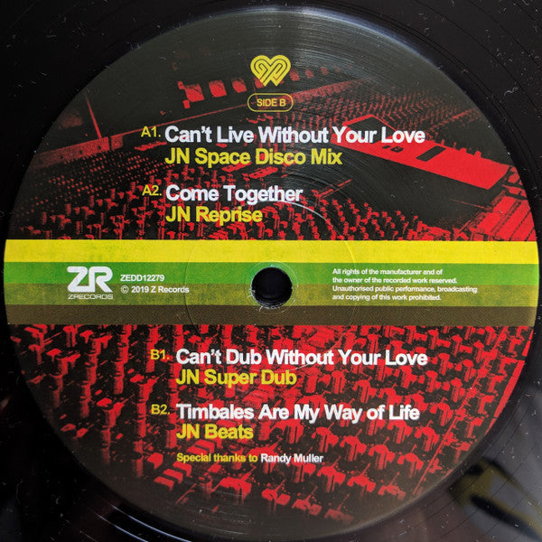 Image of Front Cover of 12" - /EX - VARIOUS, Remixed With Love By Joey Negro (Z Records; ZEDD12279, UK 2019, Plain Sleeve), , A1 Tamiko Jones   Can't Live Without Your Love (JN Space Disco Mix)	A2 The Trammps   Come Together (JN Reprise)B1 Tamiko Jones   Can't Dub Without Your Love (JN Super Dub)	B2 Patti LaBelle   Timbales Are My Way Of Life (JN Beats)  - 3326189E