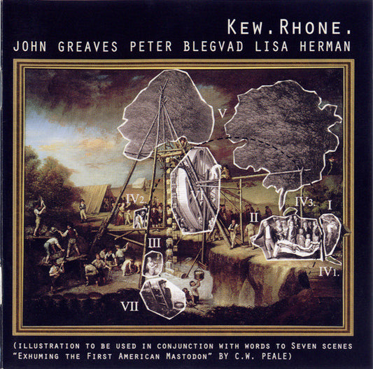 Image of Front Cover of CD - VG+/VG+ - JOHN  GREAVES, PETER BLEGVAD, LISA HERMAN, Kew. Rhone. (Voiceprint; VP200CD, UK 1997, Jewel Case, Booklet), ,  - 1436212E