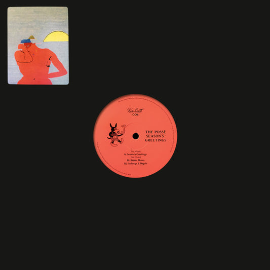 Image of Front Cover of 12" - VG/VG+ - THE POSS , Season's Greetings (Ken Oath Records; KEN004, Australia 2017, Stickered Plain Sleeve), A Few Hairlines, Strong VG+,  - 1446329S