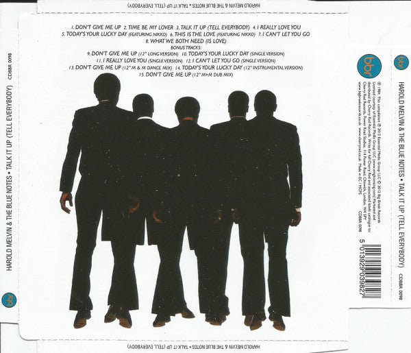 Image of Back Cover of CD - VG+/VG+ - HAROLD MELVIN AND THE BLUE NOTES, Talk It Up (Tell Everybody) (Big Break Records; CDBBR 0098, UK 2012 Reissue), Opened Instore,  - 1456549S