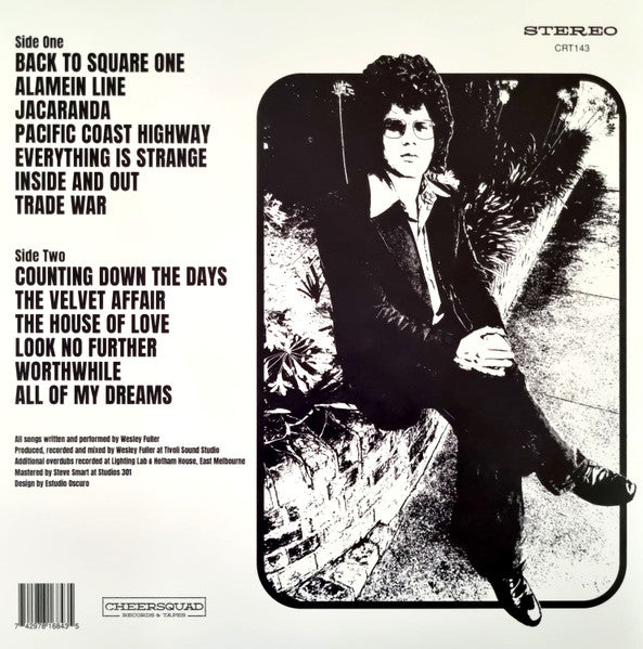 Image of Back Cover of LP - EX/VG+ - WESLEY FULLER, All Fuller No Filler (Cheersquad Records & Tapes; CRT143, Australia 2024, Insert, Black Vinyl), Still in shrinkwrap.,  - 1416575C