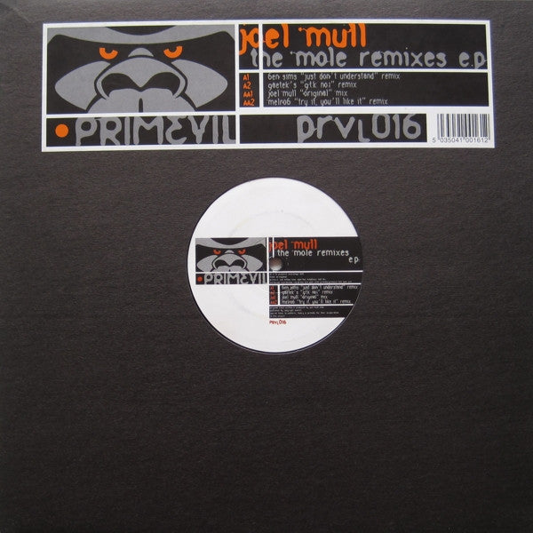 Image of Front Cover of 12" - VG/G+ - JOEL MULL, The Mole Remixes E.P. (Primevil; prvl016, UK 1999, Stickered Plain Die Cut Sleeve), Strong G+ light marks and faint hairlines.,  - 1416600C