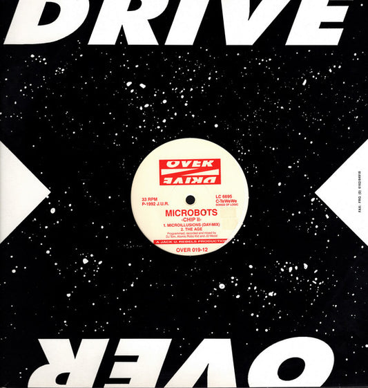 Image of Front Cover of 12" - VG/VG+ - MICROBOTS, Chip II (Overdrive; OVER 019-12, Germany 1992, Company Sleeve), ,  - 1426415E