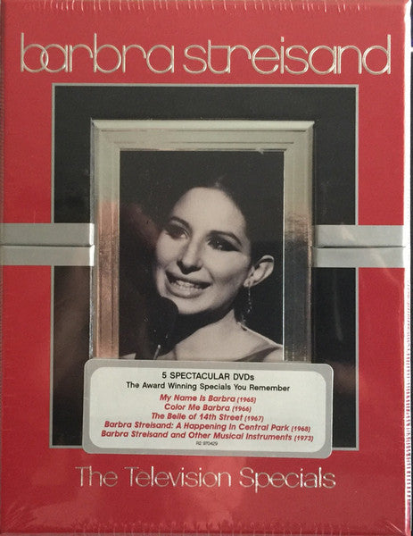 Image of Front Cover of 5x12" - VG/VG+ - BARBRA STREISAND, The Television Specials (Warner Music Vision; 0349 70429 2, Europe 2005, Box Set, Booklet), Generel wear on box, Light Mark on Disc 5,  - 1456575S