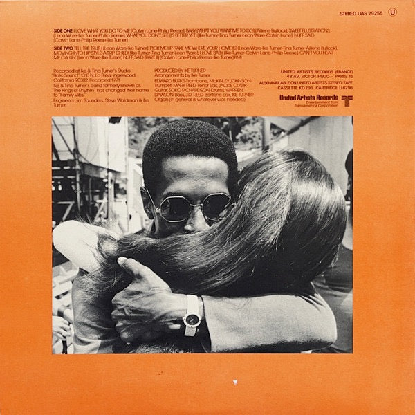 Image of Back Cover of LP - VG/G+ - IKE & TINA, 'Nuff Said (United Artists Records; UAS 29 256, France 1971, Gatefold), Light Marks only.,  - 1416619C